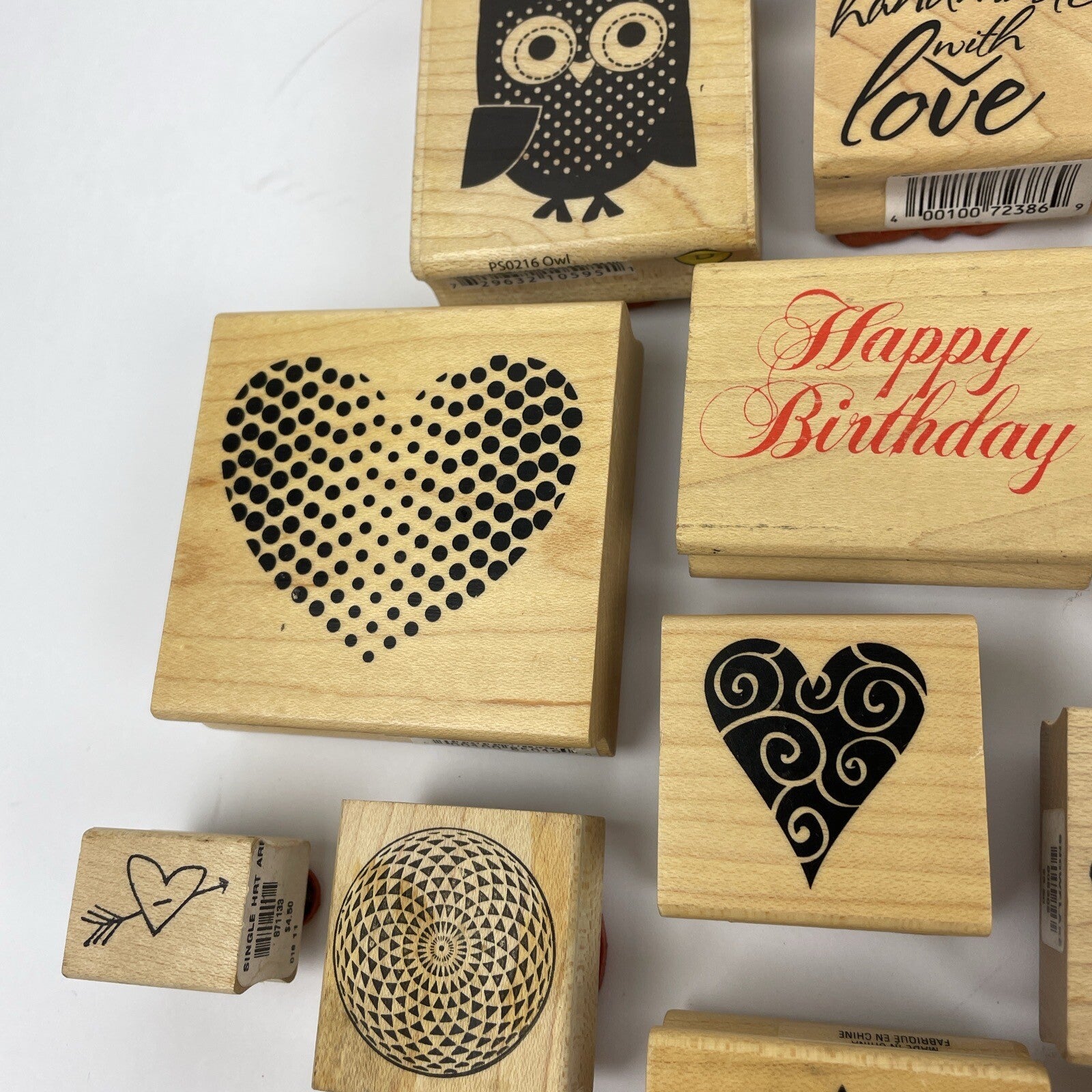 Huge Rubber Stamp Lot 30 SANTA Flowers Coffee Words Scrapbook Paper New Used