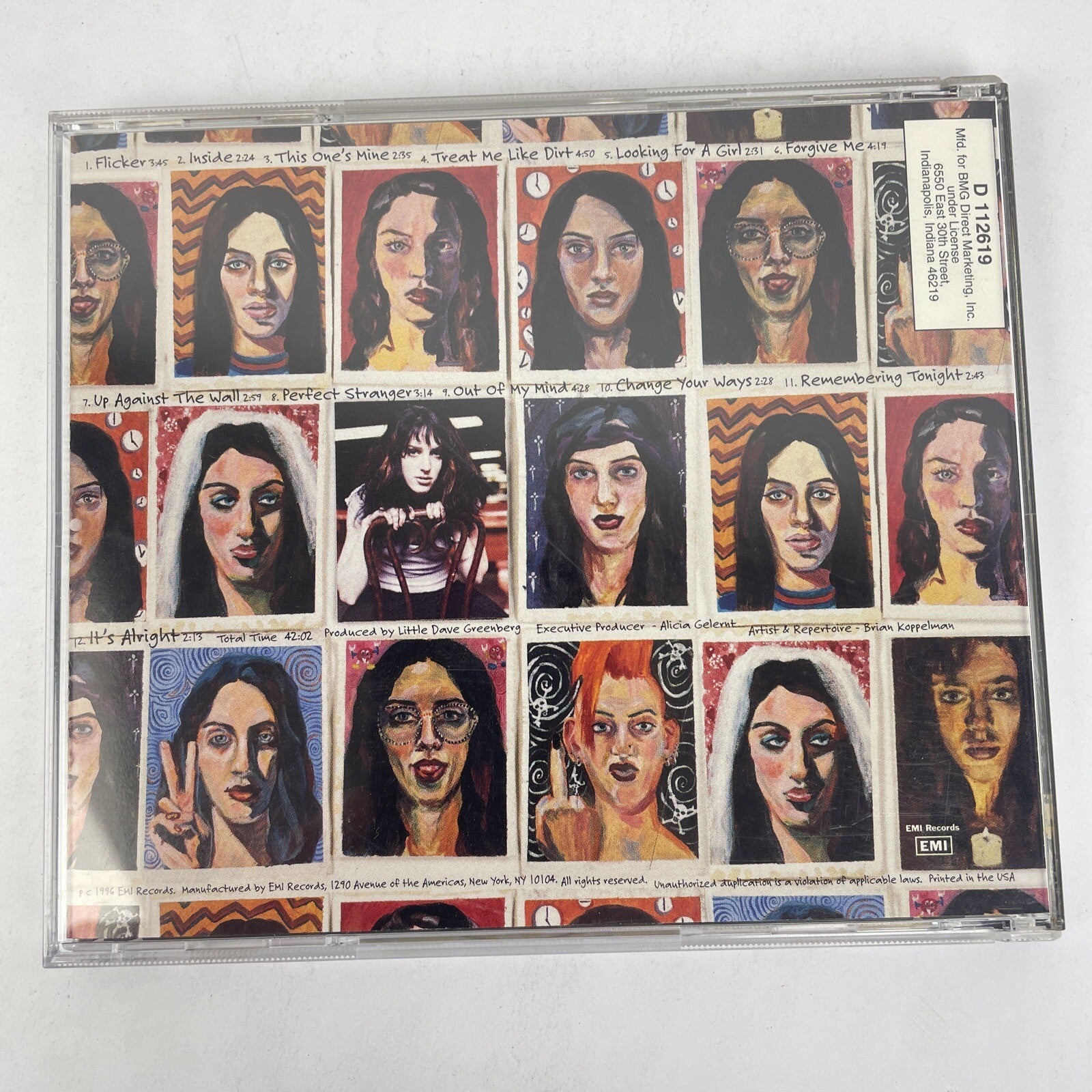 Patti Rothberg - Between the 1 & The 9 - Digital Audio CD -  1996, EMI Records
