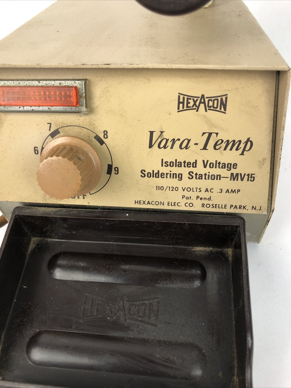 HEXACON MF-15 Isolated Voltage VARA-TEMP SOLDERING STATION 110-120 VOLTS .3 Amp
