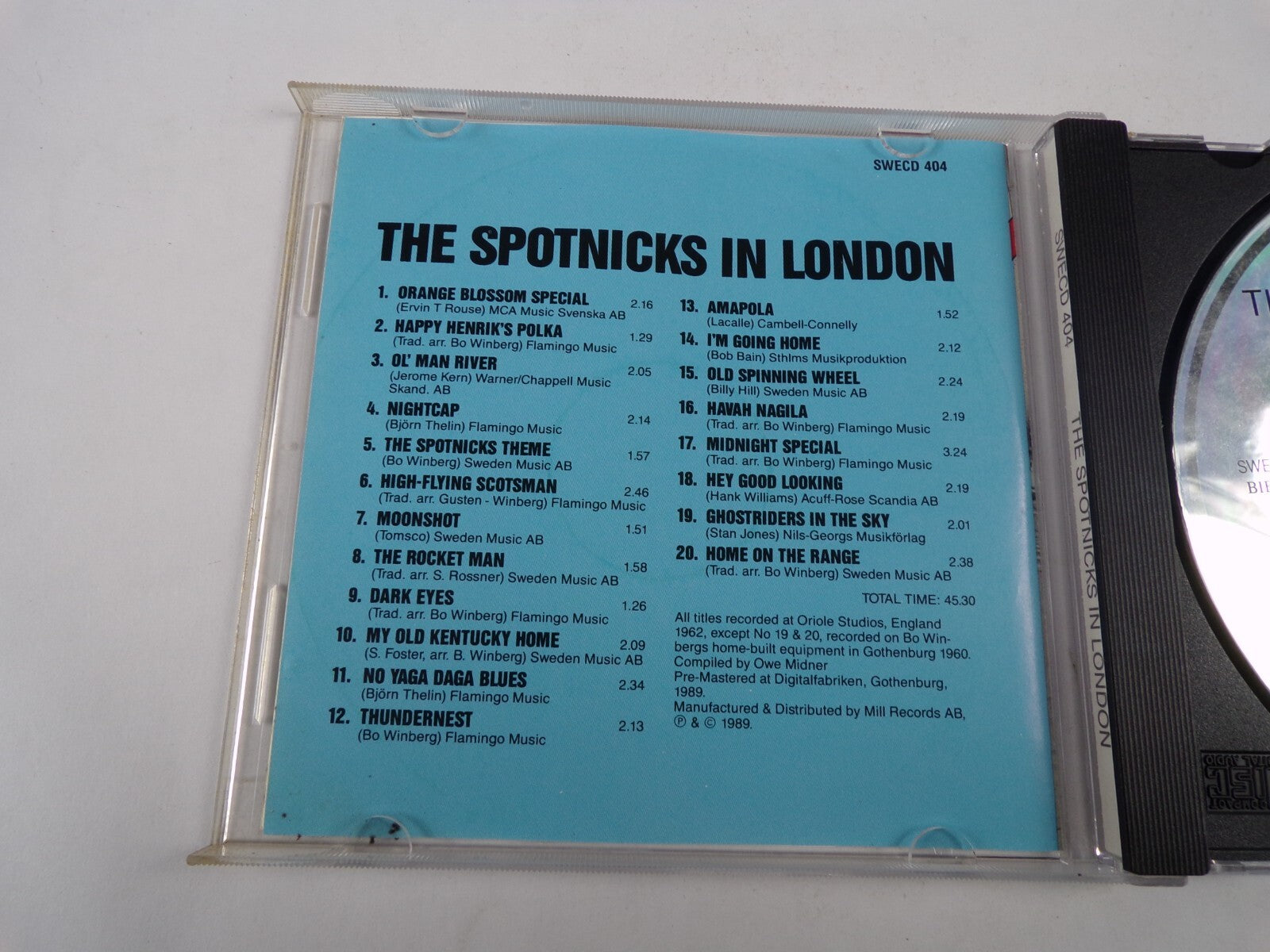 The Spotnicks In London Orange Blossom Special Nightcap Moonshot CD#1