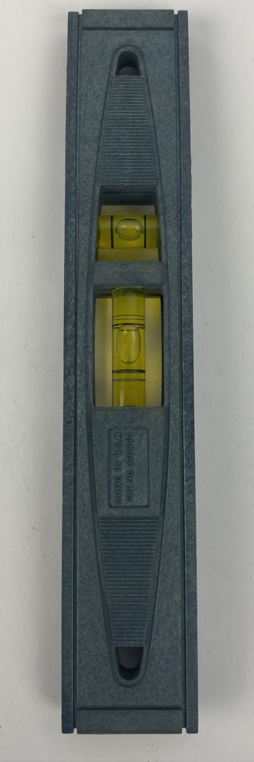 Vintage Stanley Tools USA 42-294 Plastic Torpedo Level. Blue VGC