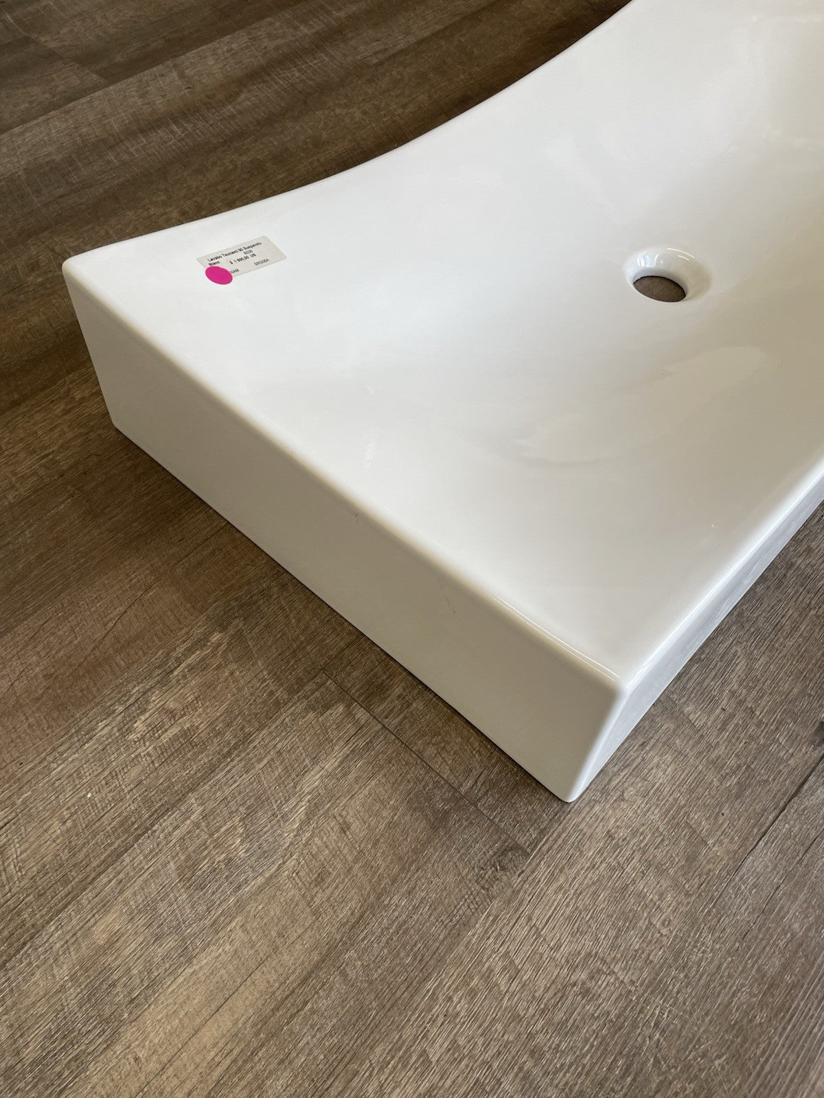 Scarabeo 8038 Tsunami 90 Rectangular Ceramic Wall Mounted Vessel Sink White