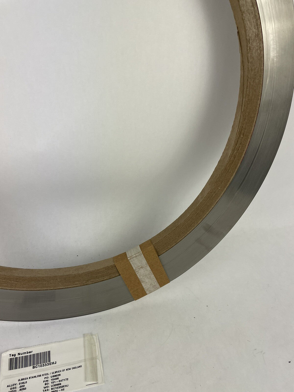 ULBRICH STAINLESS STEEL 316 LO GAUGE: .002" X W 0.6250" ANNEALED HEAT 292v-02