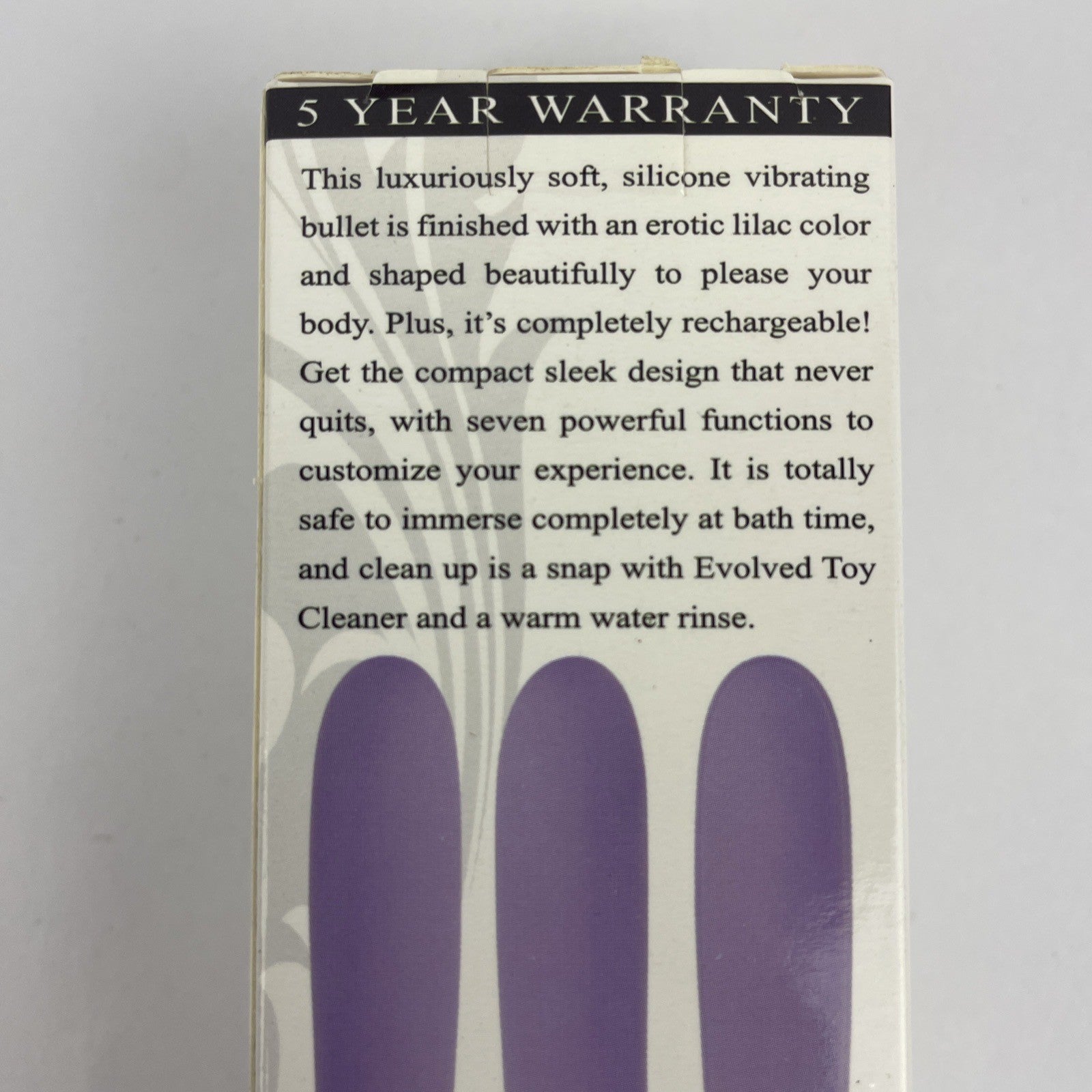 " Evolved " On The Spot Bullet Rechargeable Light Up Vibe Personal Toy - Purple