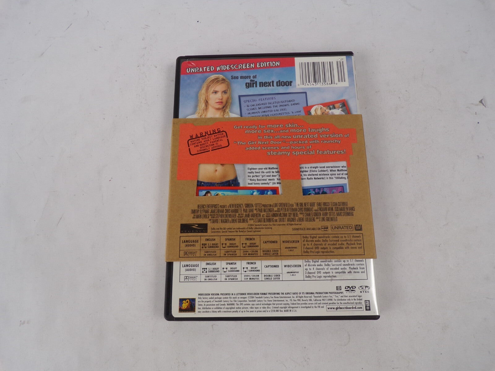 Unrated Version The Girl Next What They Couldn't Show In The Theaters!DVD Movies