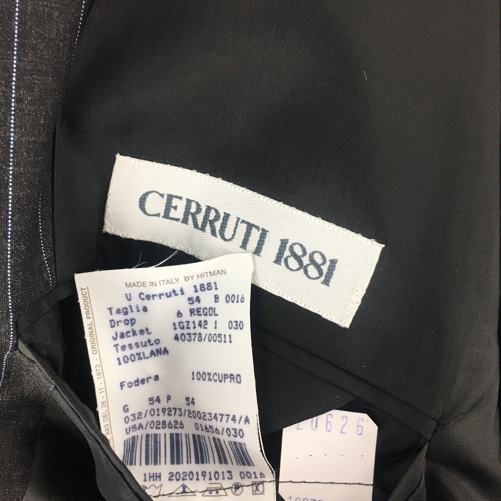 Cerruti 1881 -  2 Piece Suit - with Trousers -  Wool size 44 US 52 IT XL