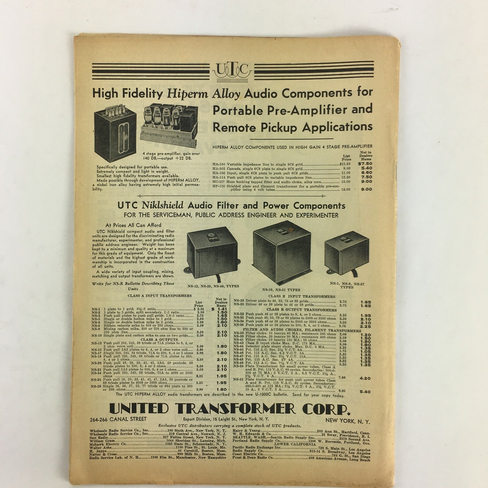 September 1934 Radio Magazine New Communications Gainer Parallel vs Push Pull Op