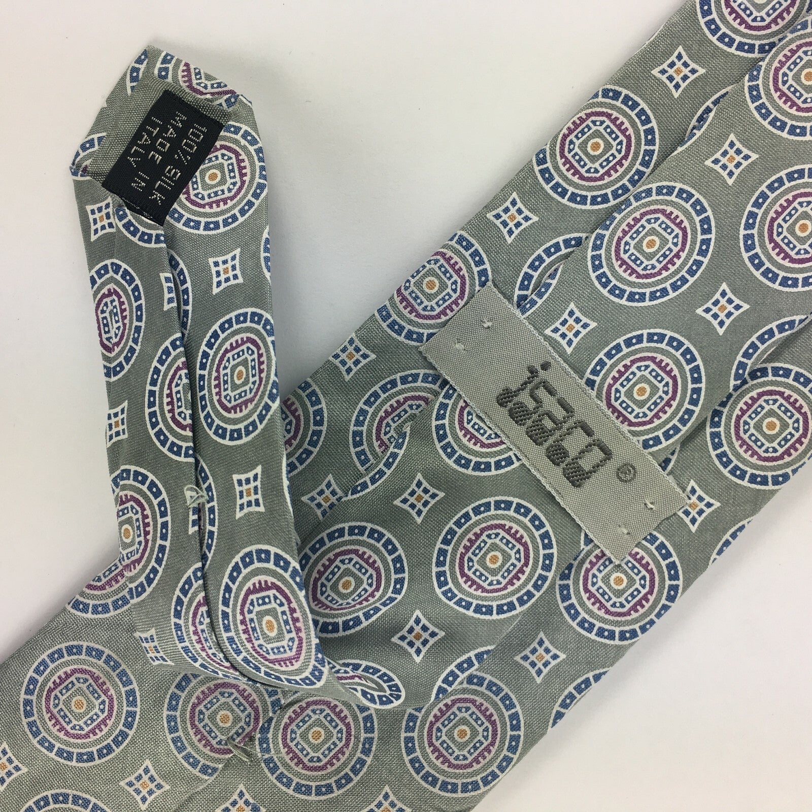 Genuine Isaco 100% Silk Handmade Stylish Formal/Casual Tie Multi Coloured