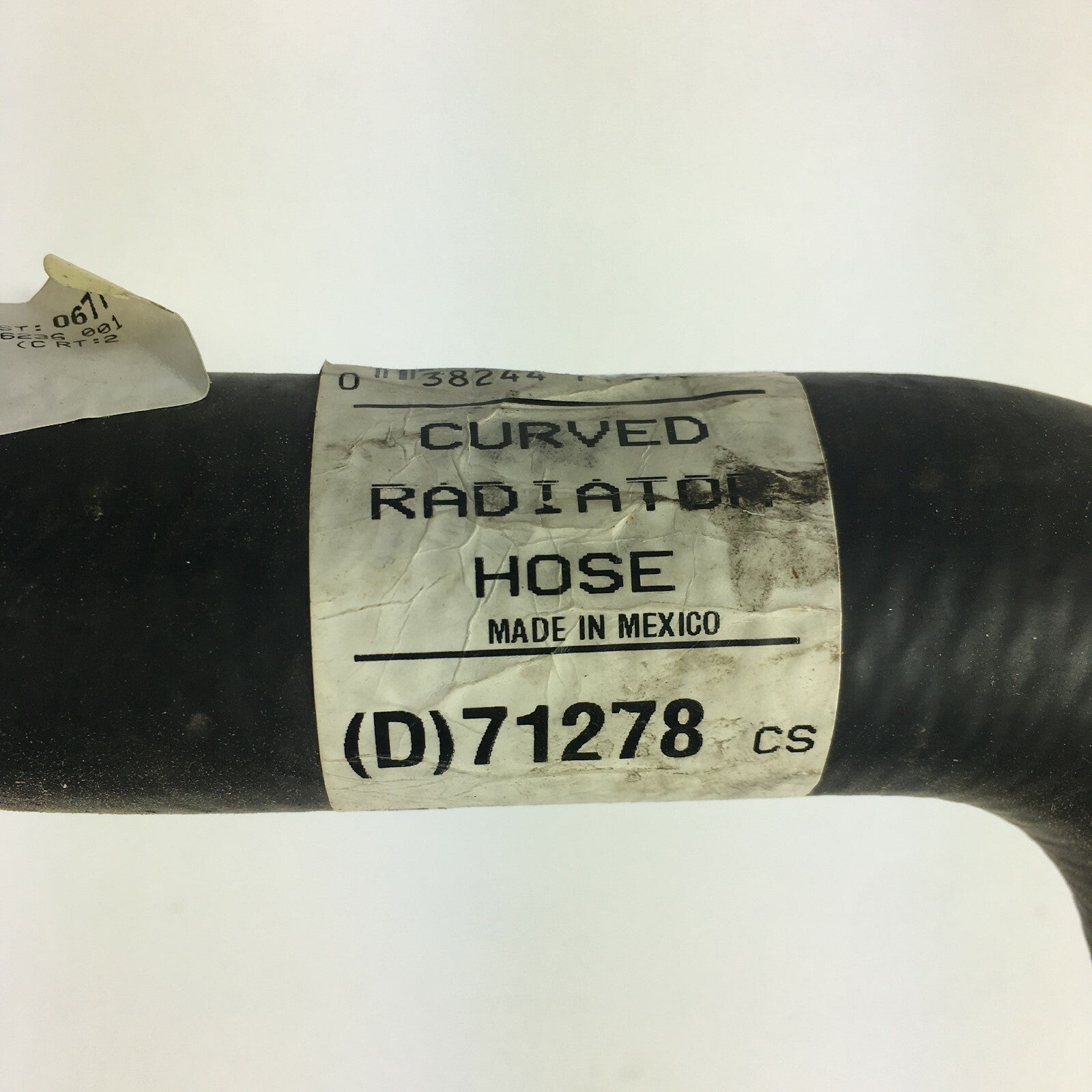 Dayco 71278 curved radiator hose genuine OEM replacement EPDM coolant hose for automotive cooling systems.