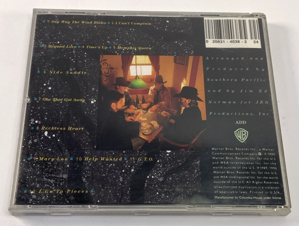 Southern PAcific " County Line " Digital Audio CD 1990 Warner Brothers