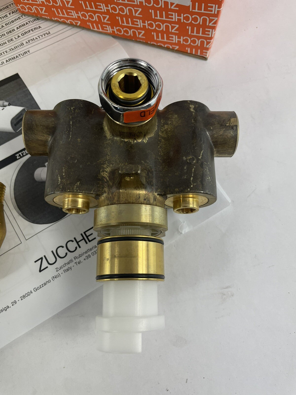 Zucchetti R97900 Thermostatic Built-In SWR. with STOP Faucet Rough In Valve