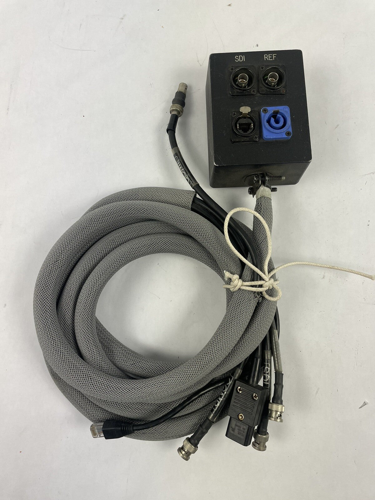 Breakout box Audio Snake 4 inputs Neutrik powerCON 20A EtherCon RJ45 BNC chassis