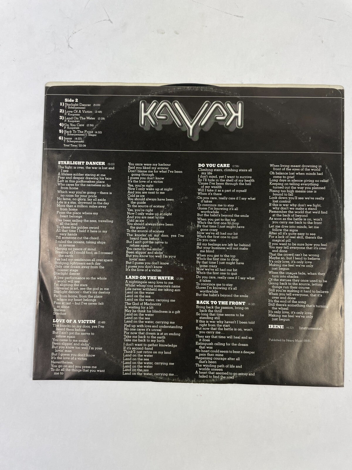 Kayak Starlight Dancer Nothingness Turn The Tide Ballad For Vinyl Record