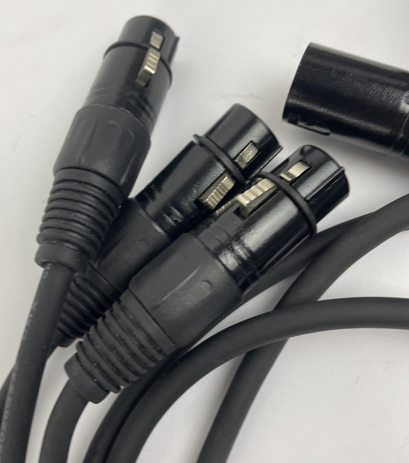3 x XLR Male to Female Microphone Cable Balanced 3 Pin Connector Cord 41"