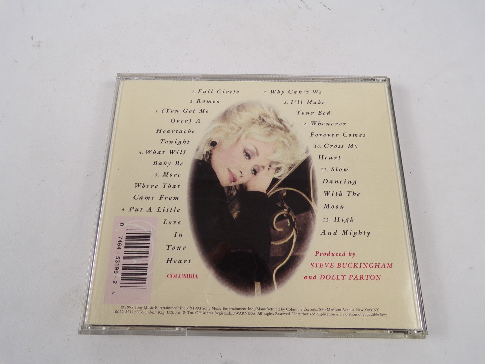 Dolly Parton Slow Dancing With The Moon Full Circle Romeo High And Might CD#39