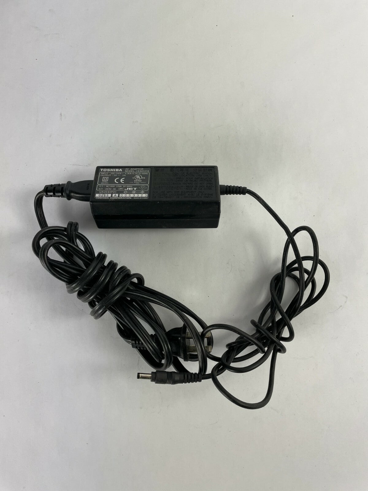 Genuine Toshiba CEX0107A Ac Adapter Output 5 V 3 A Power Supply Adapter A90