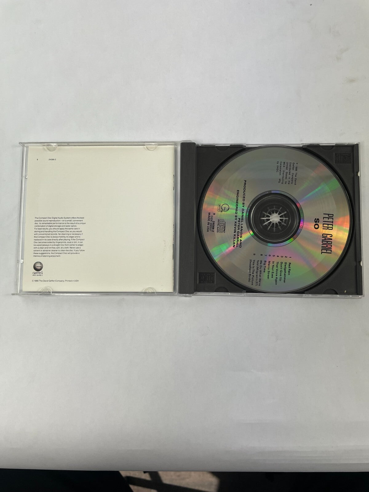 So Peter Gabriel Red Rain Don't Give Up That Voice Again In Your Eyes Big CD#73