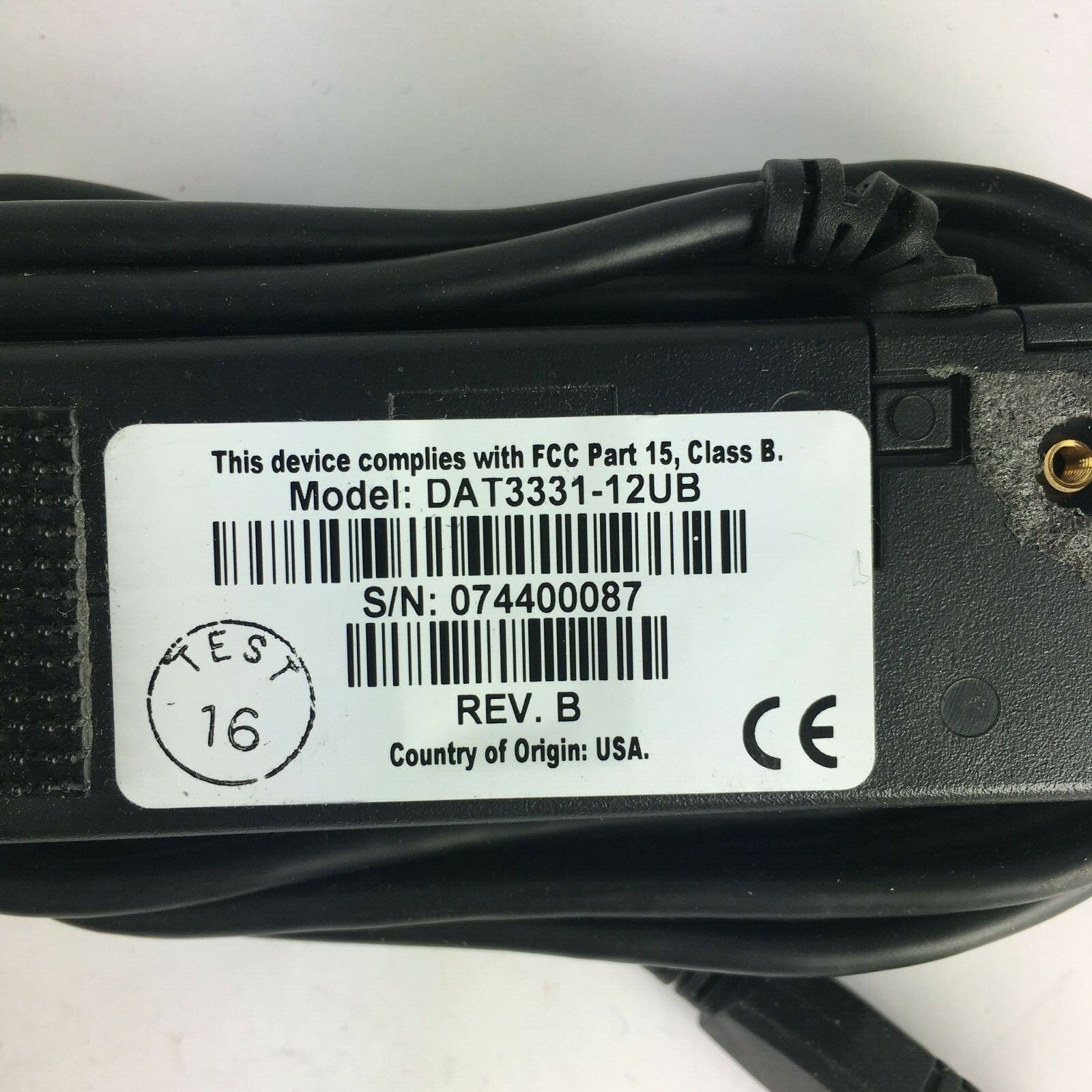 Genuine IDTECH Class B DAT3331-12UB S/N 074400087 USB Magnetic Card Reader A5