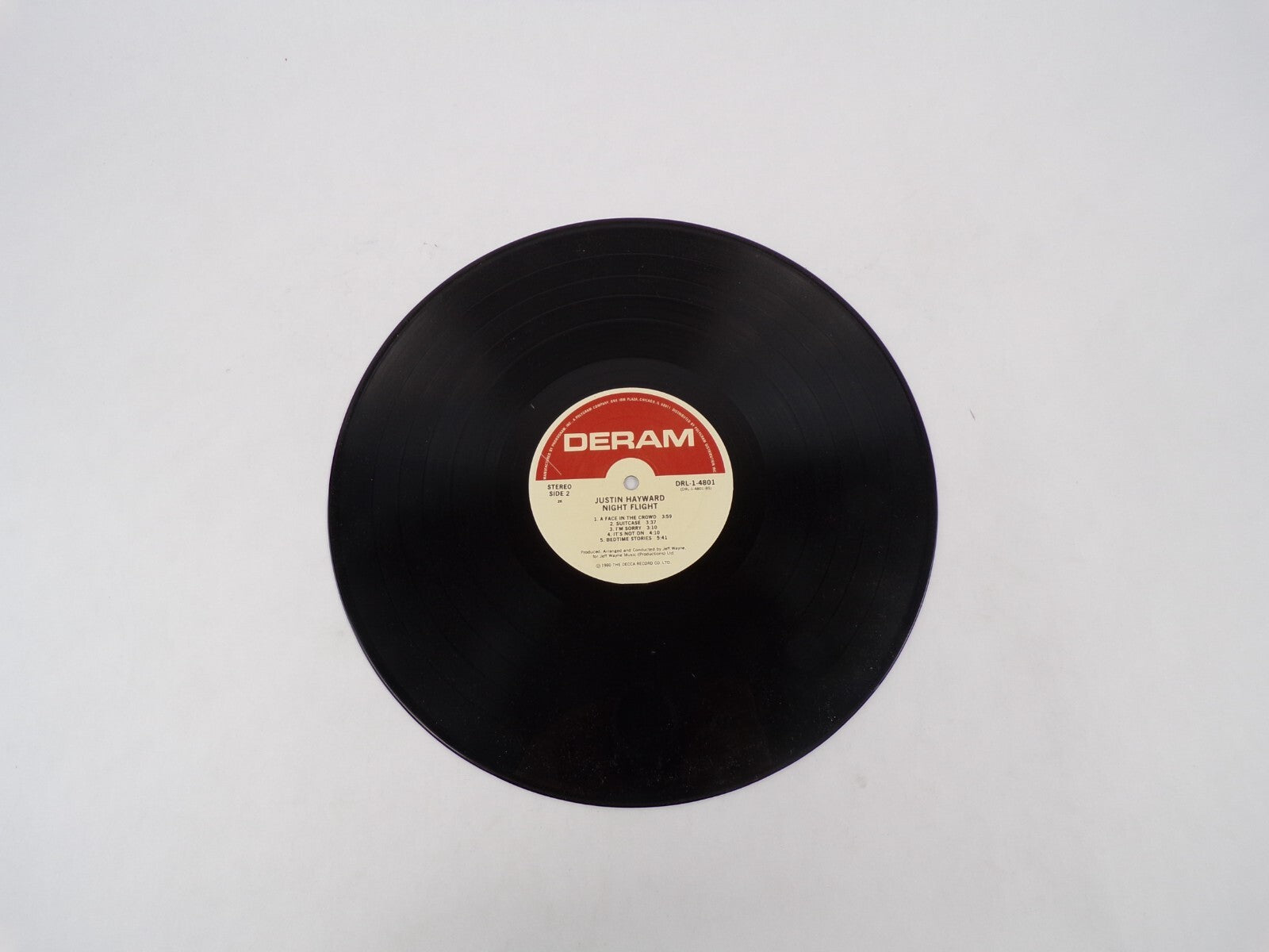 Deram Justin Hayward Night Flight Crazy Lovers Nearer To You Vinyl Record
