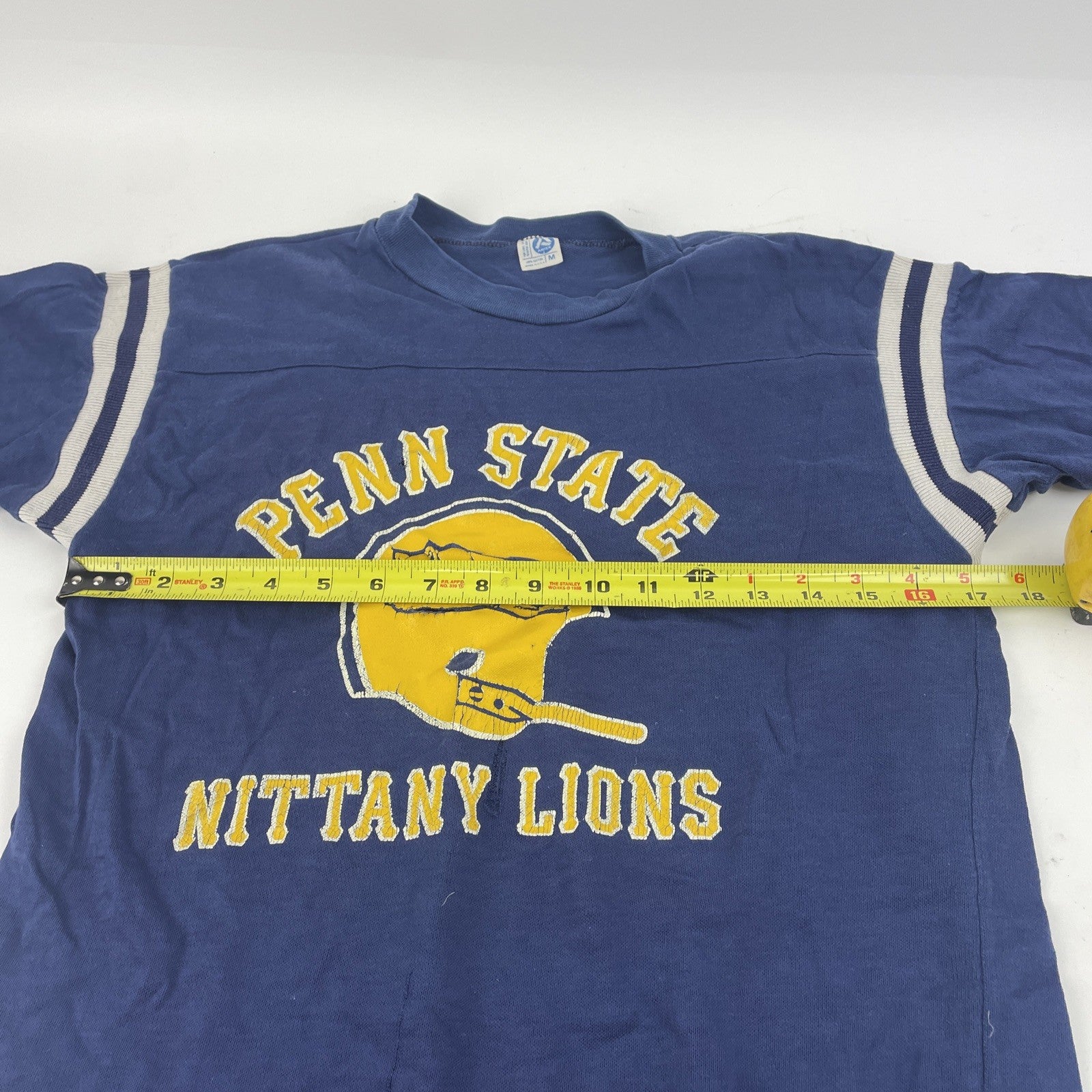 Vintage 70’s Penn State University Nittany Lions Football T Shirt Sz M Well Worn
