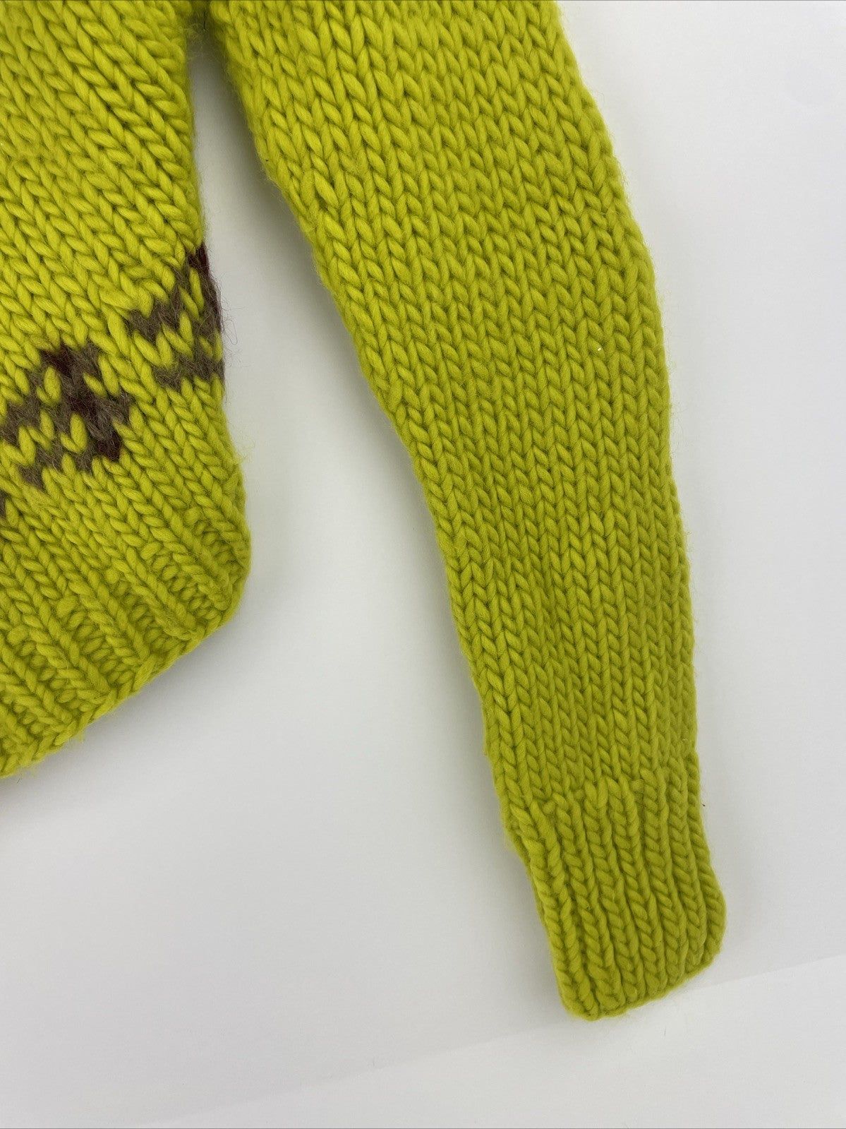 Vintage DKNY Wool Blend Chunky Hand Knit Turtleneck Isle Twin Set Sweater