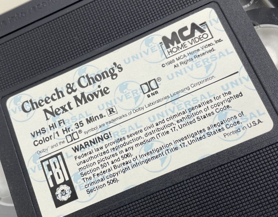 Cheech and Chongs Next Movie - VHS ( 1992, MCA Universal Home Video ) LOOK