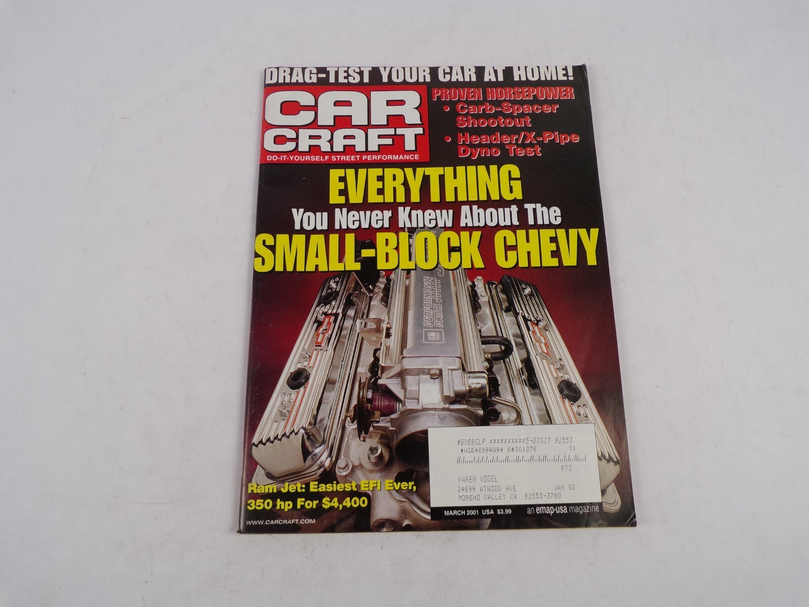 March 2001 Car Craft Everything You Never Knew About The Small Block Chevy