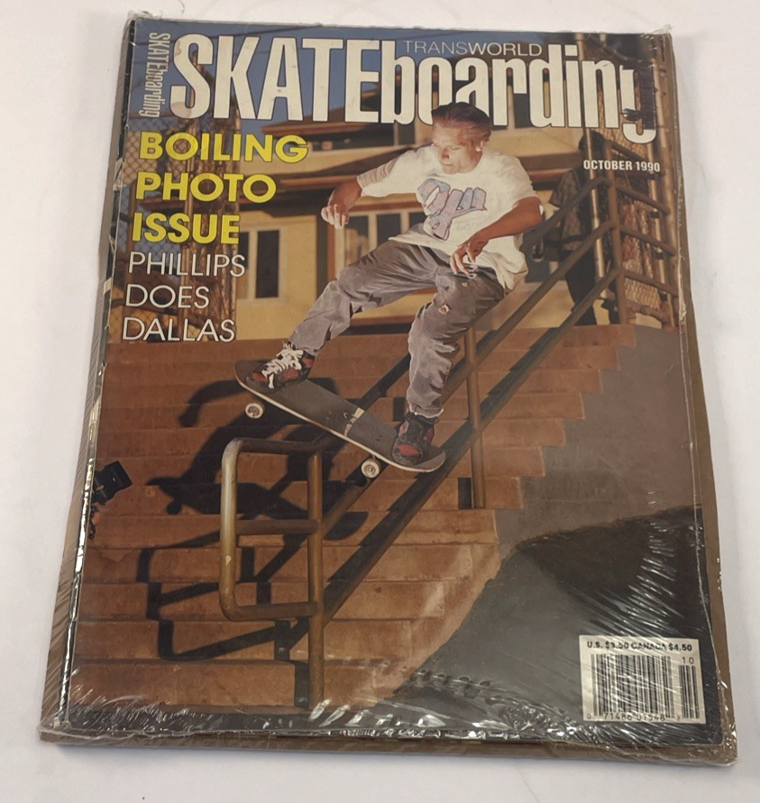 Transworld Skateboarding October 1990 Photo Issue Natas Kaupas Cover VGC