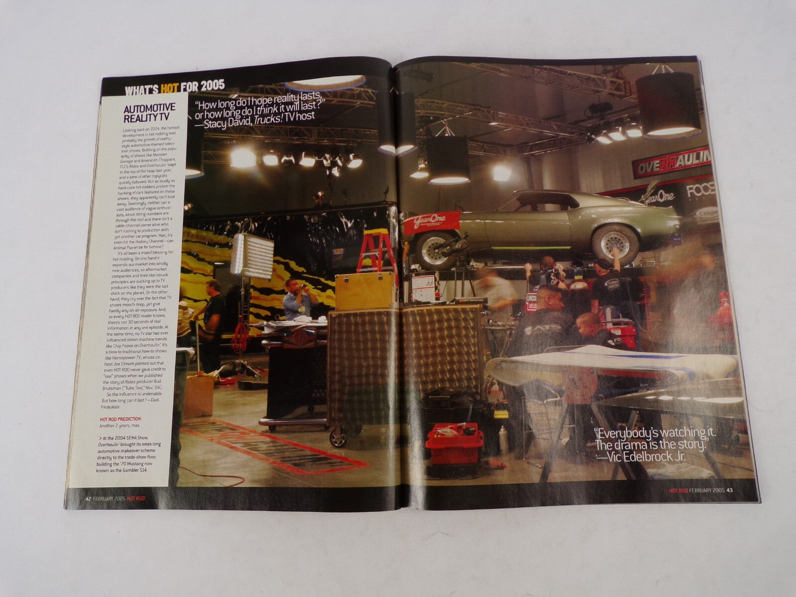 February 2005 Hot Rod Magazine The Year Ahead Huge New Power From Detroit The Ho
