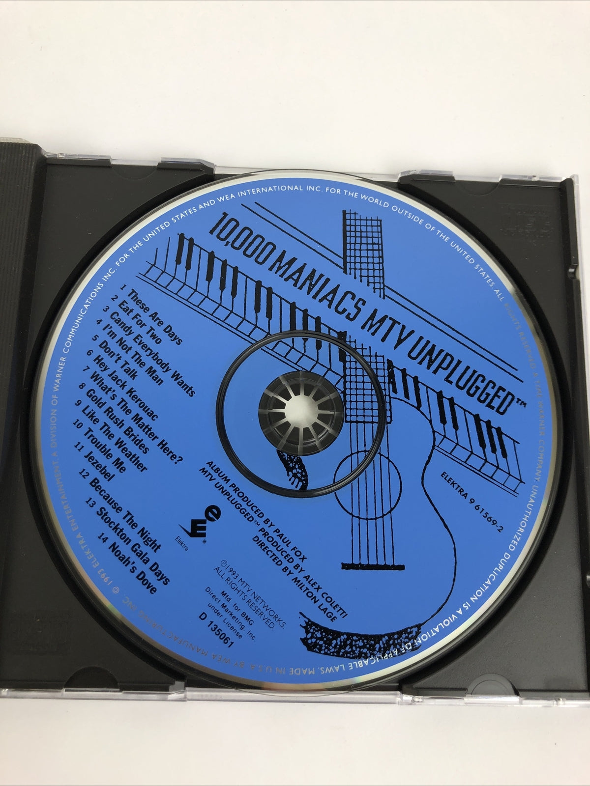 MTV Unplugged Digital CD - 10,000 Maniacs  1993-10-15 - Elektra MINT DISC #56