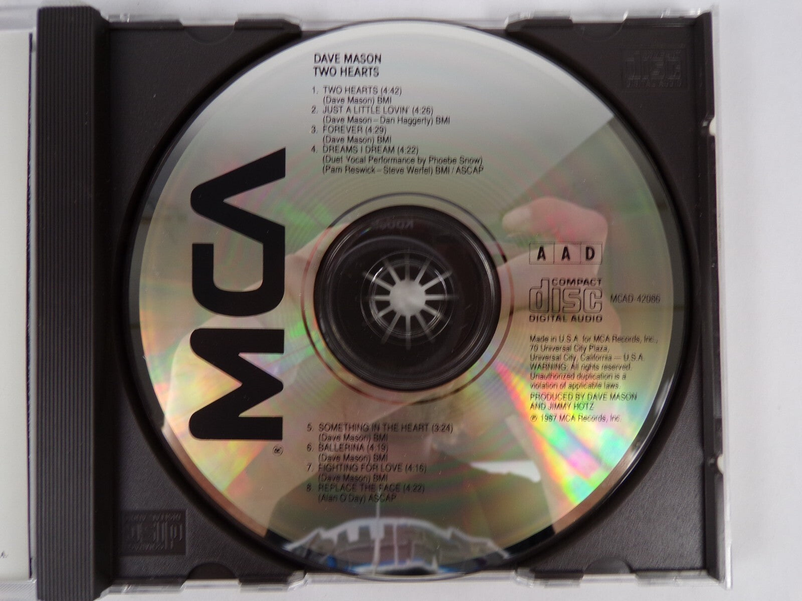 Dave Mason Two Hearts CD #9