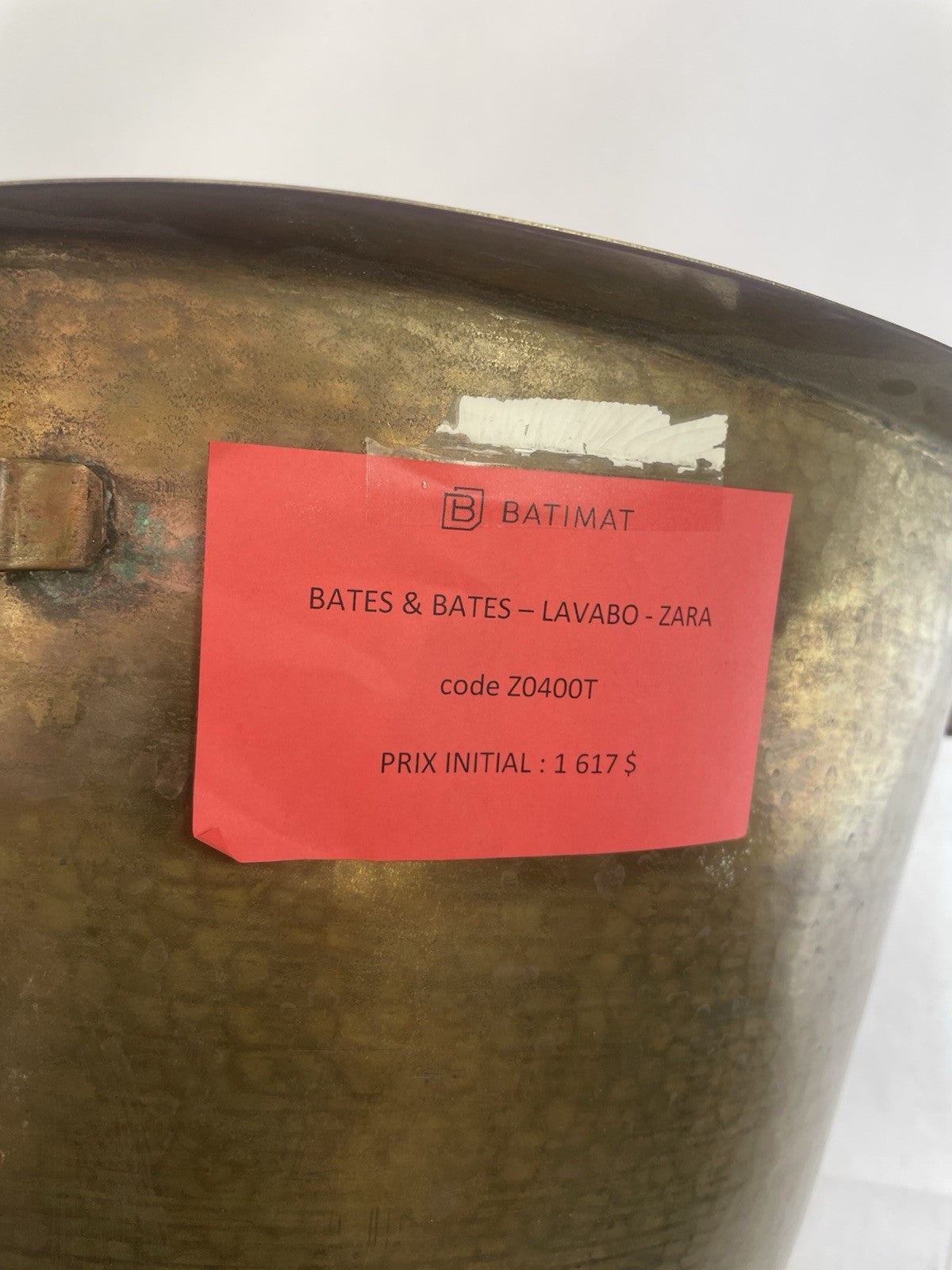 Bates & Bates 17.5" Bar Sink Drop-In in Weathered Copper Z0400T-Zara Zara