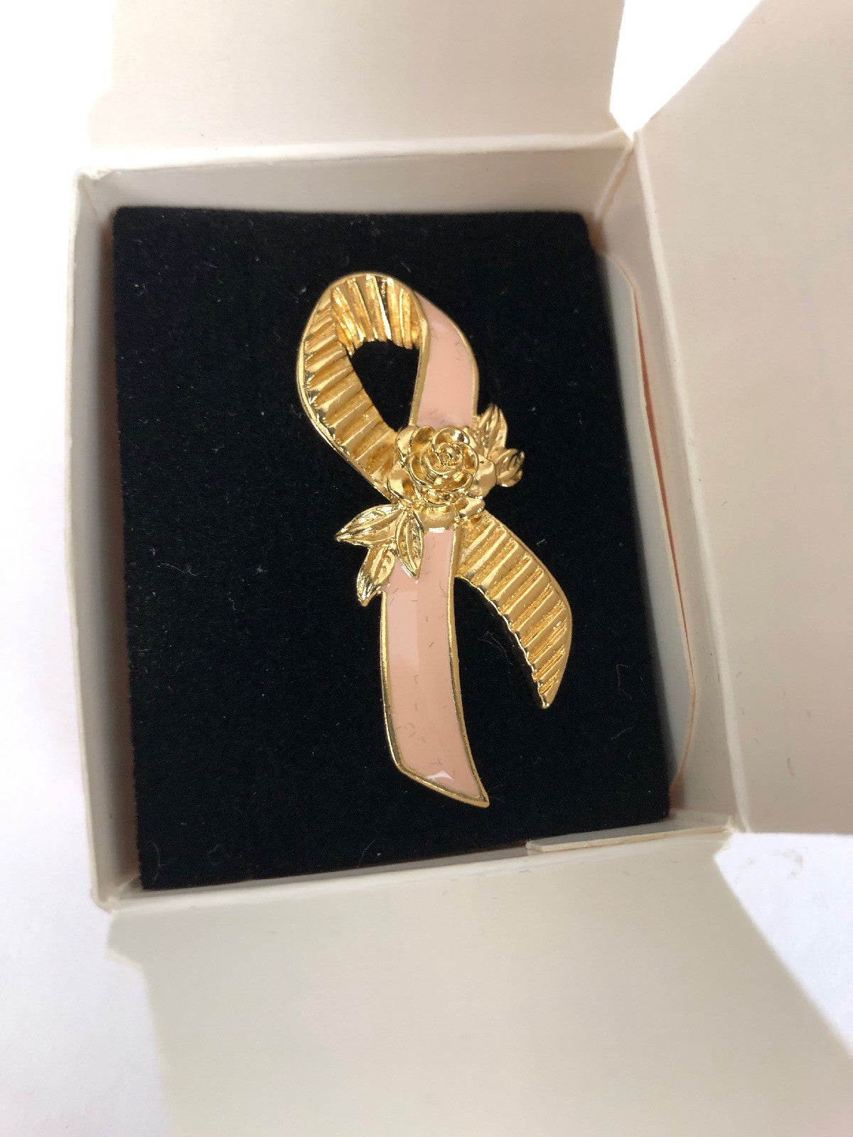 Vintage Avon 1993 Better Breast Care Ribbon Pin Large NOS NIB - FSTSHP