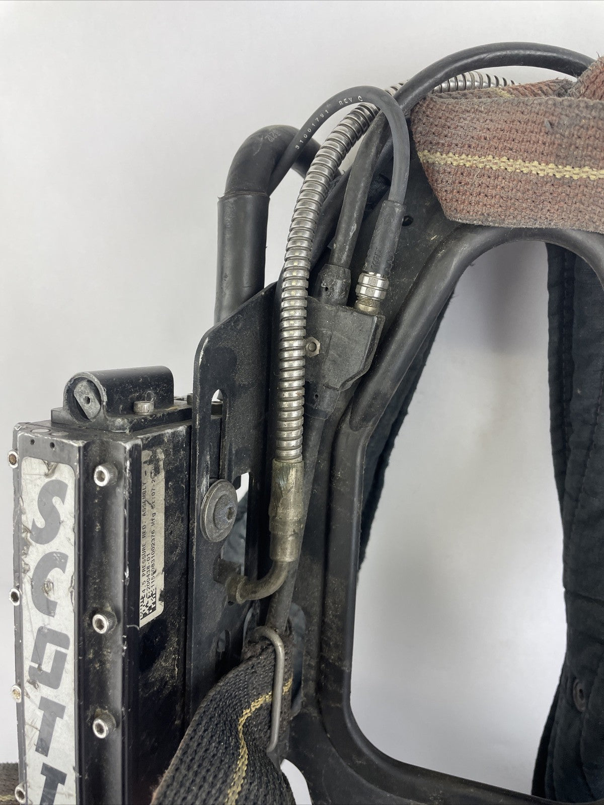 SCOTT SAFETY 4.5 4500 SCBA Air Pack Harness EZ-Flow Air Pak Plus with Sensor k