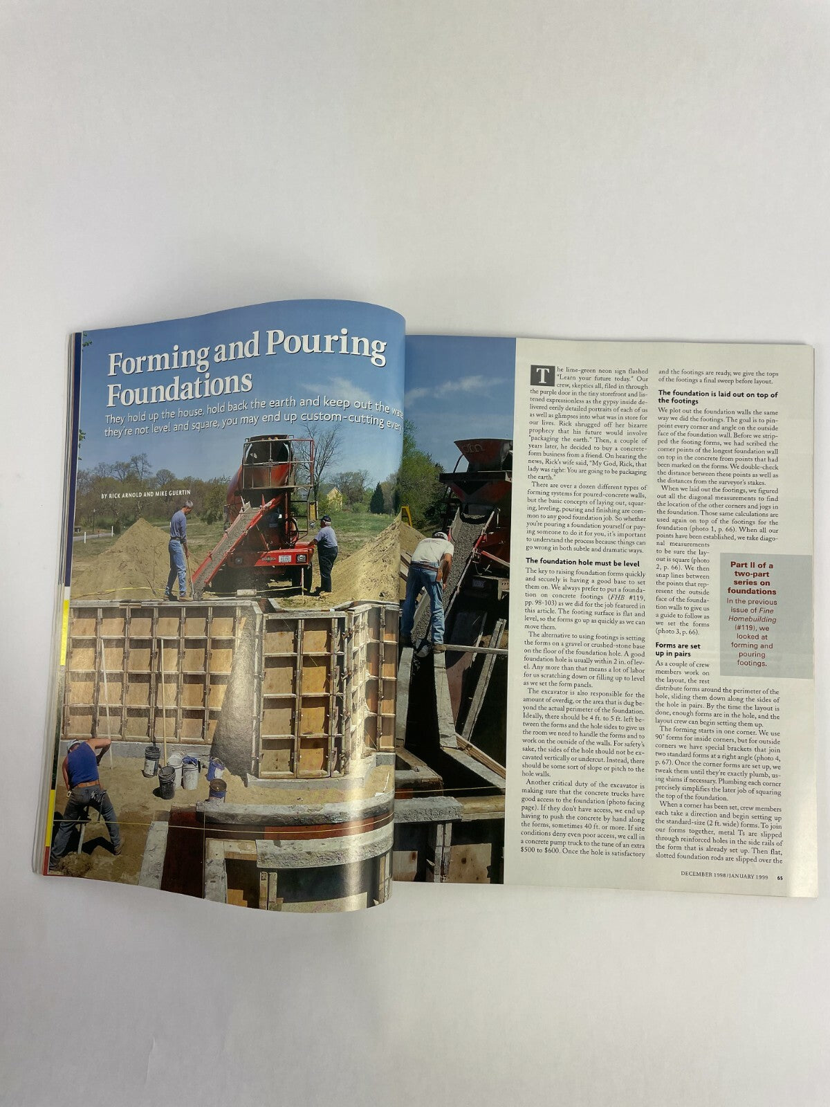 January 1999 Fine Homebuilding Magazine Tiling A Kitchen Garage Doors Wiring #A
