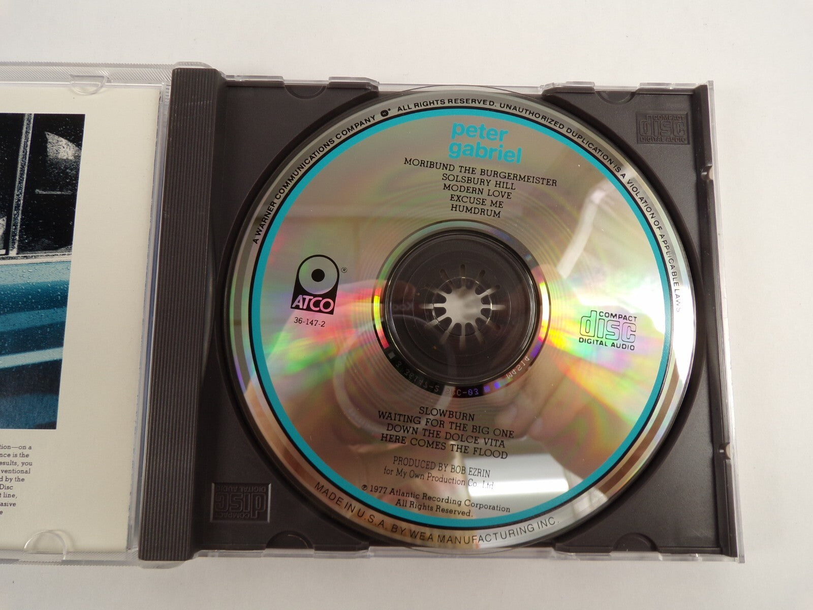 Peter Gabriel Moribund The Burgermeister Solsbury Excuse Me   CD#50