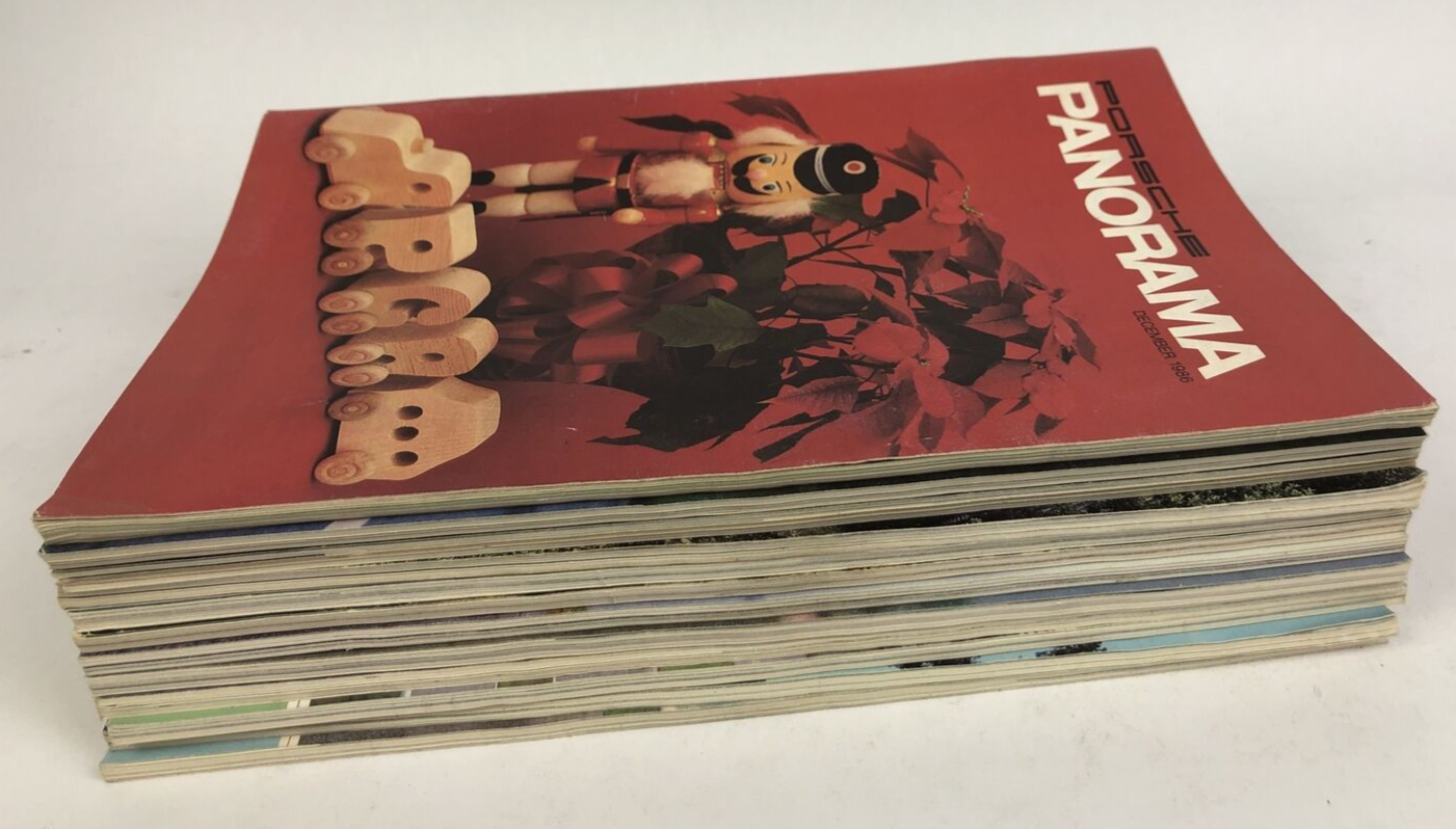 Porsche Panorama Magazine - 1986 Complete Set 30th Anniversary 12 issue -  RARE