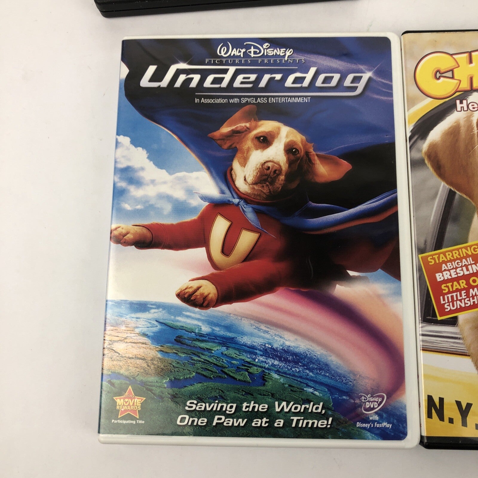 Dog Lovers Movie 4 DVD Lot: Underdog, Chestnut, Hotel For Dogs, Fox & Hound 2