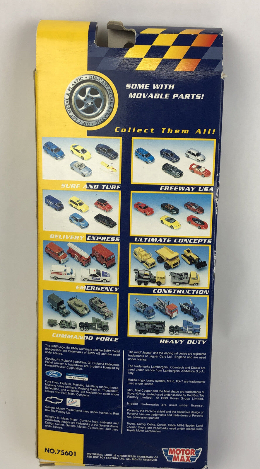 MotorMax Ultimate Concepts 5 cars Porsche Corvette 1/64 Diecast Special Edition