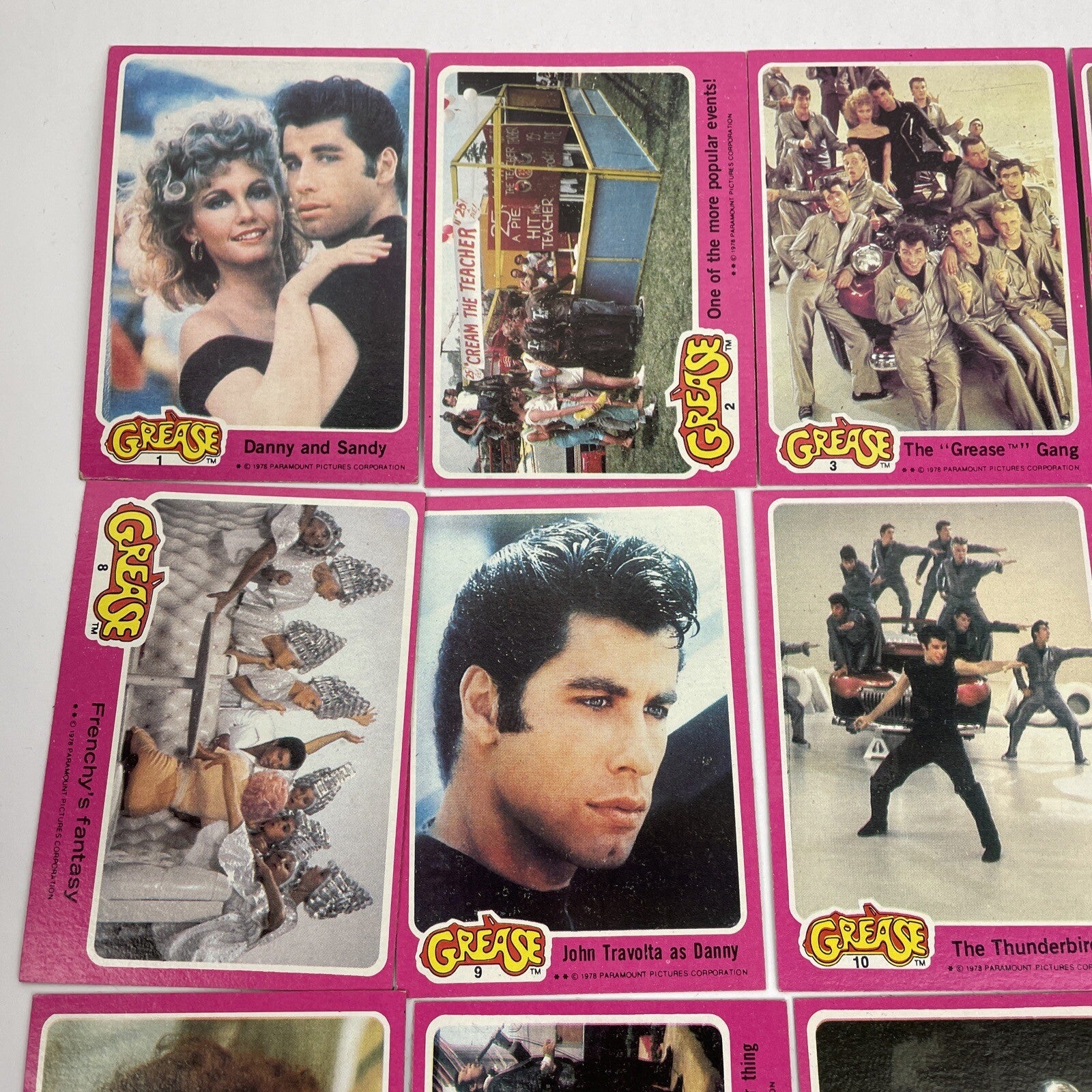1978 Topps GREASE Movie Series 1 Trading Card Complete Set 1-66 w 11 Stickers