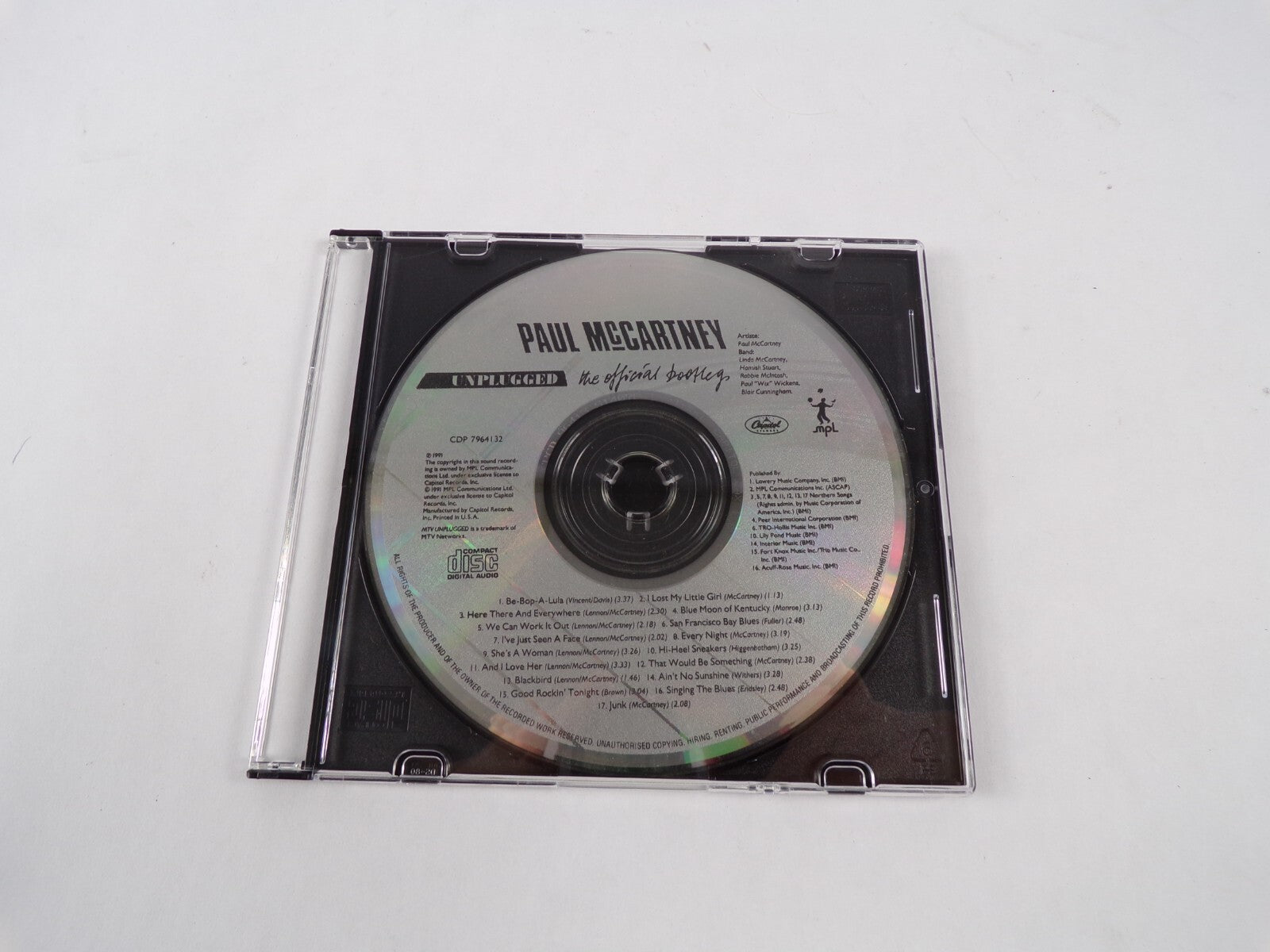 Paul Mccartney The Official Boofleg The Copyright In This Sound Recording IsCD#5