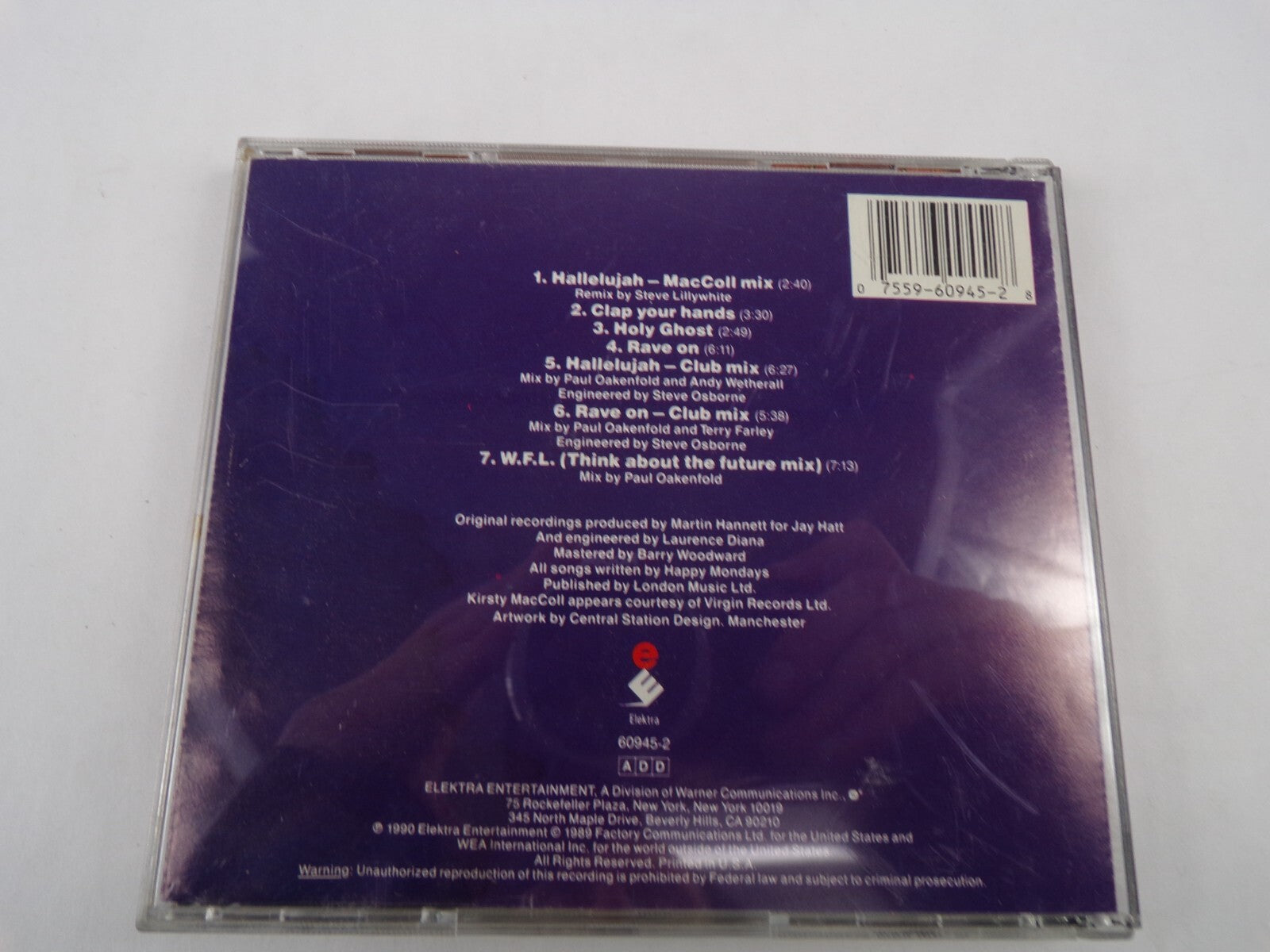 Happy Mondays Hallelujah Maccoll Mix Clap Your Hands Rave On Club Mix CD#58