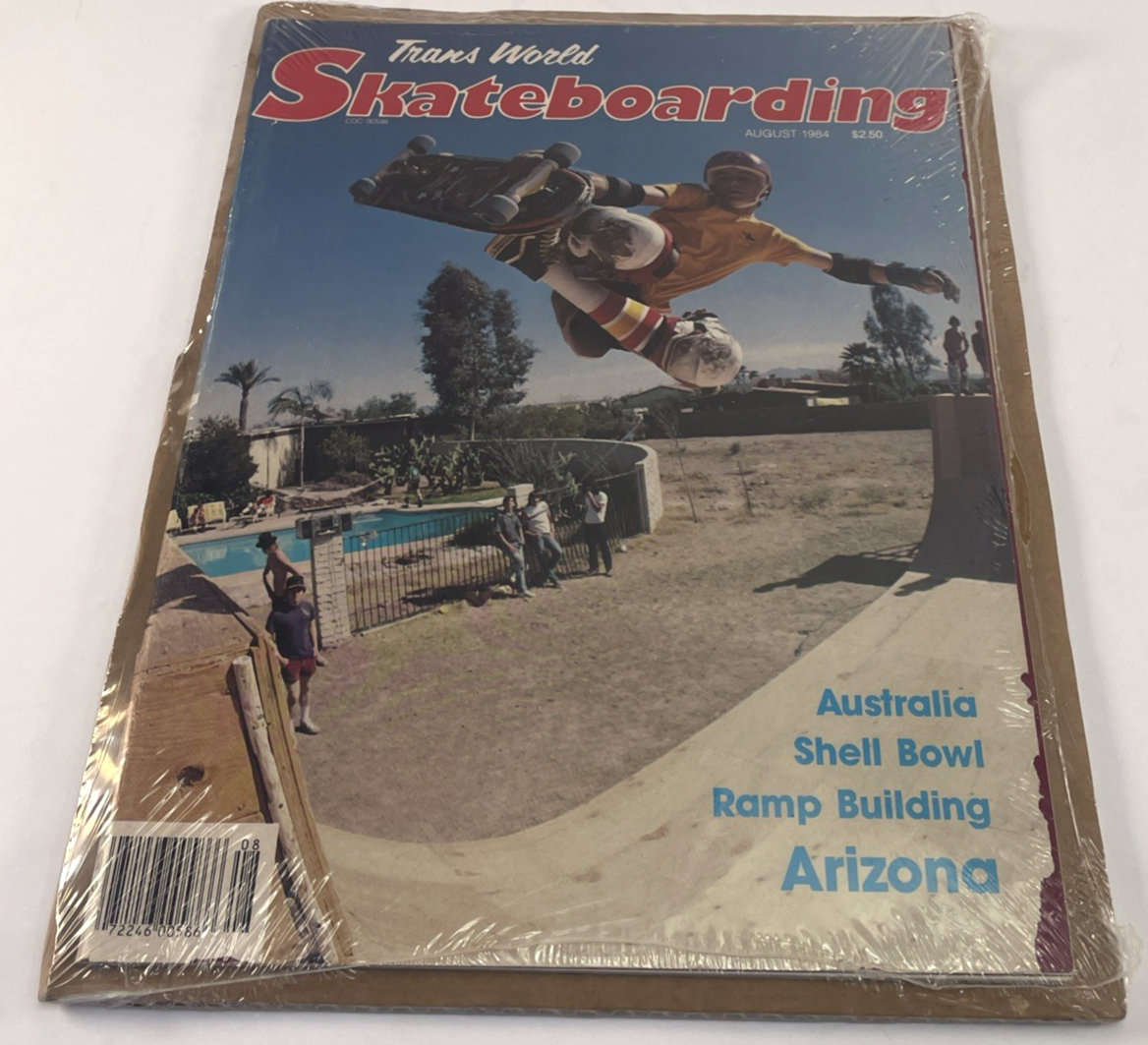 TRANSWORLD SKATEBOARDING MAGAZINE August 1984 Kevin Staab Craig Johnson