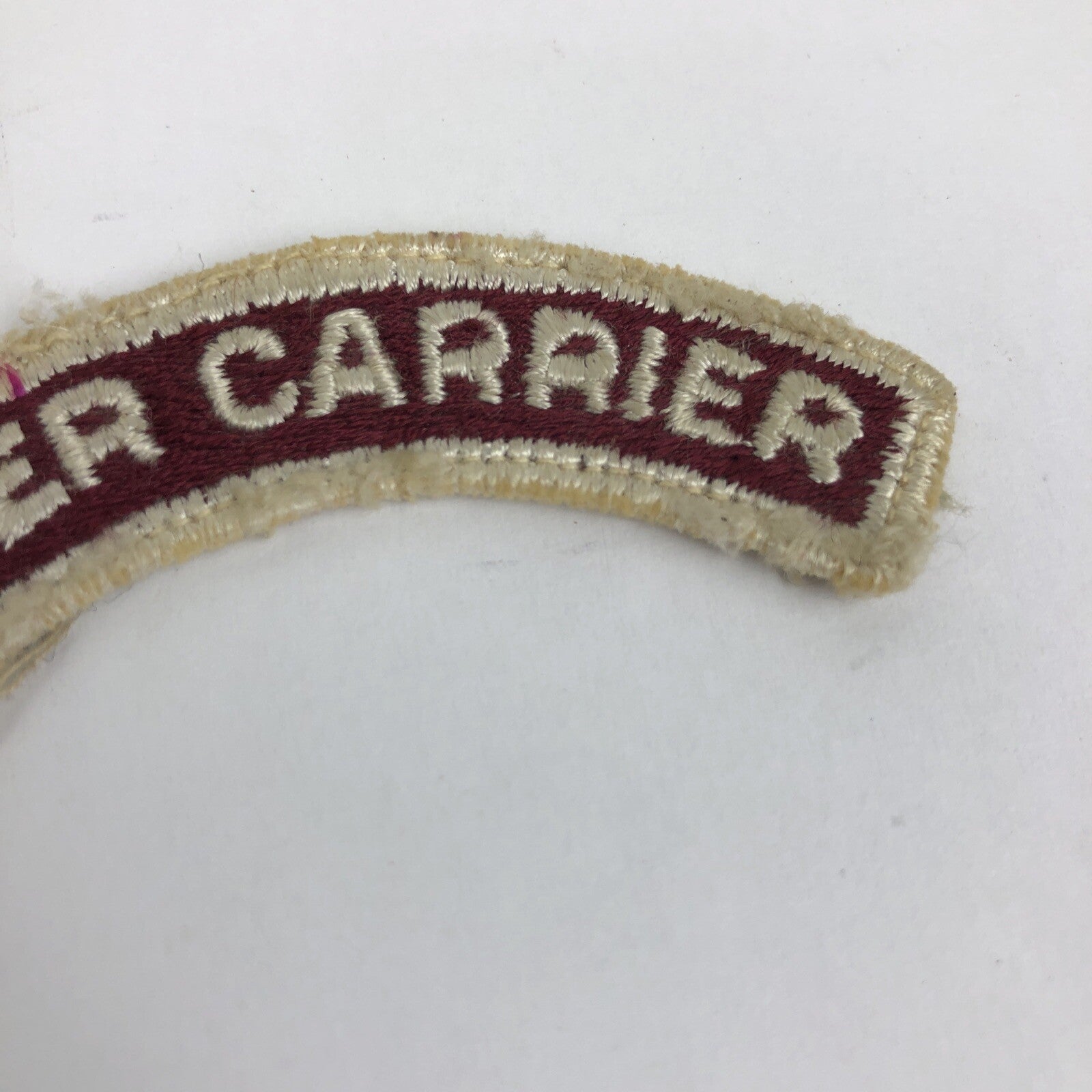 Rare Vintage Sew On Embroidered Patch Letter Carrier Arm Sleeve Badge 3"
