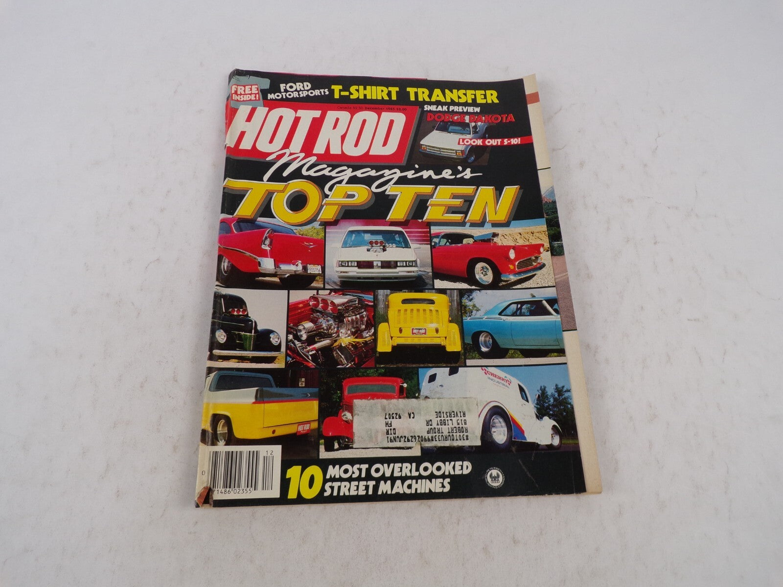 June 1991 Hot Rodding Magazine Magazine's Top Ten T-Shirt Transfer Ford Motor S