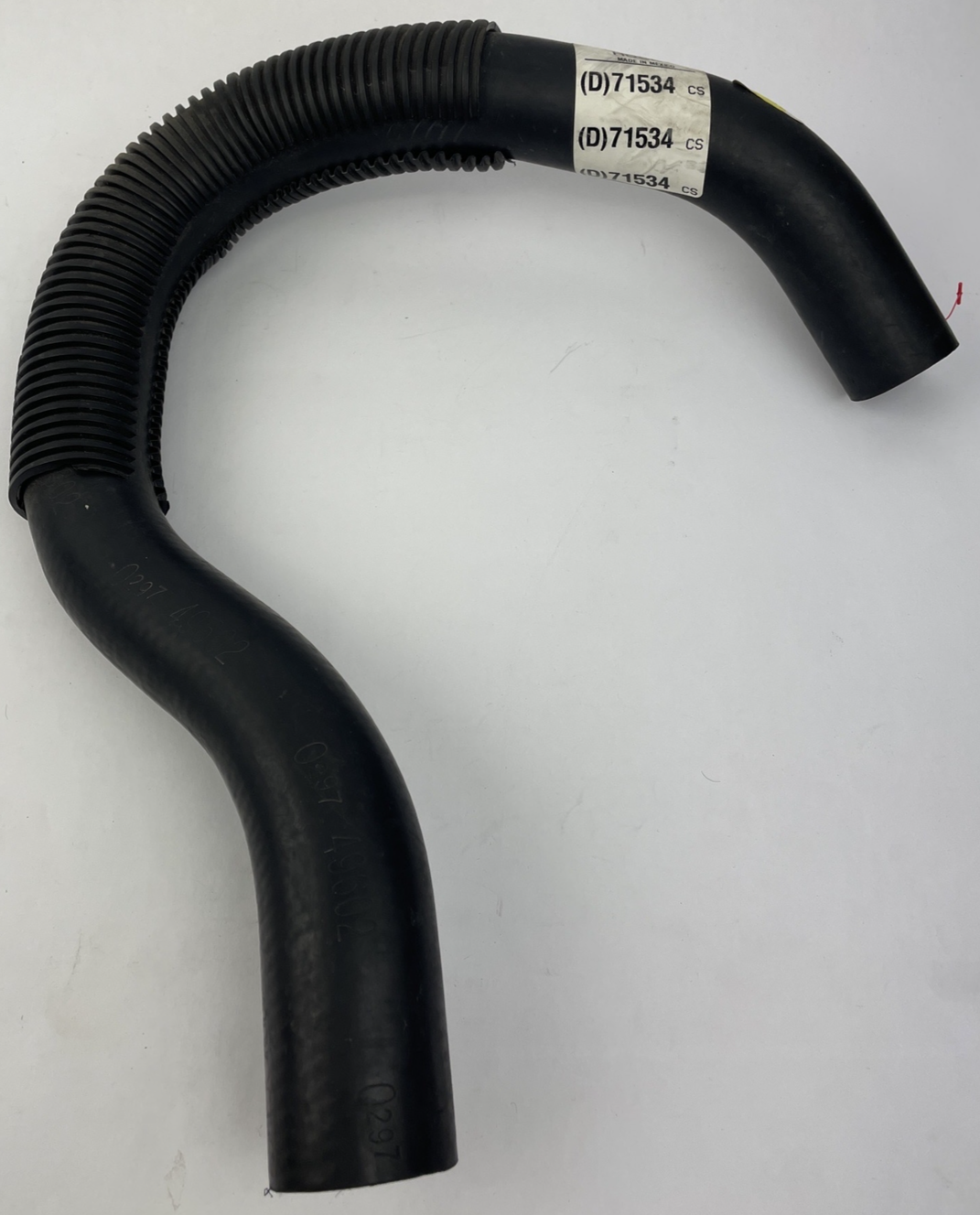 Dayco D71534 curved radiator coolant hose OEM replacement engine cooling system rubber hose