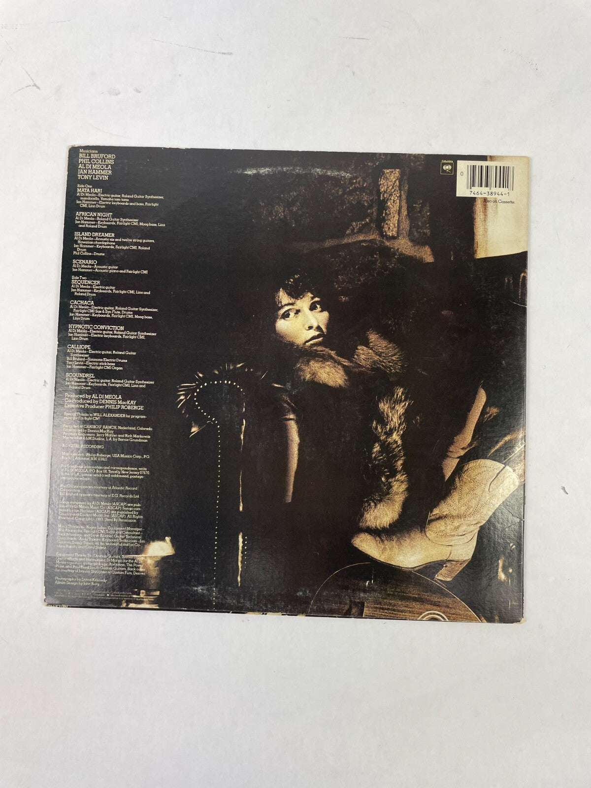 Al DiMeola Scenario Bill Bruford Phil Collins Jan Hammer Tony Levin Vinyl Record