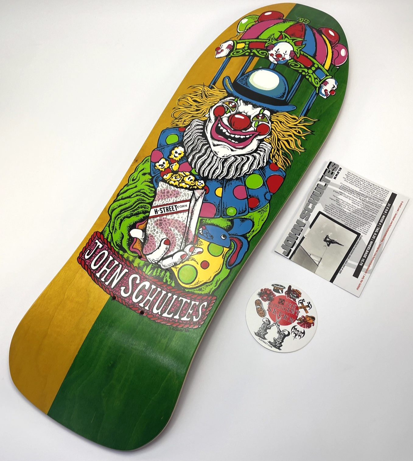 John Schultes A Series Clown H-Street Skateboard Deck Limited Edition #16 of 136
