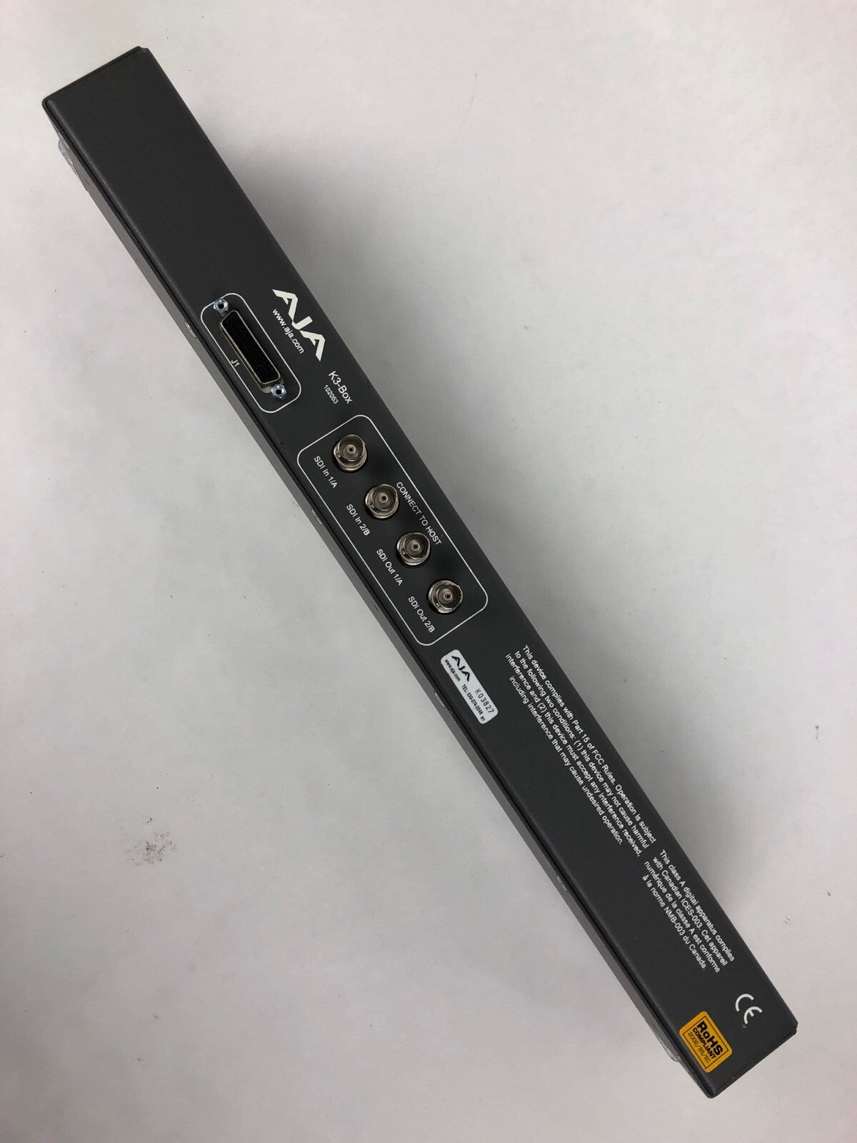 AJA K3 Breakout Box  Model 102053 KONA 3 * Fast Free Shipping