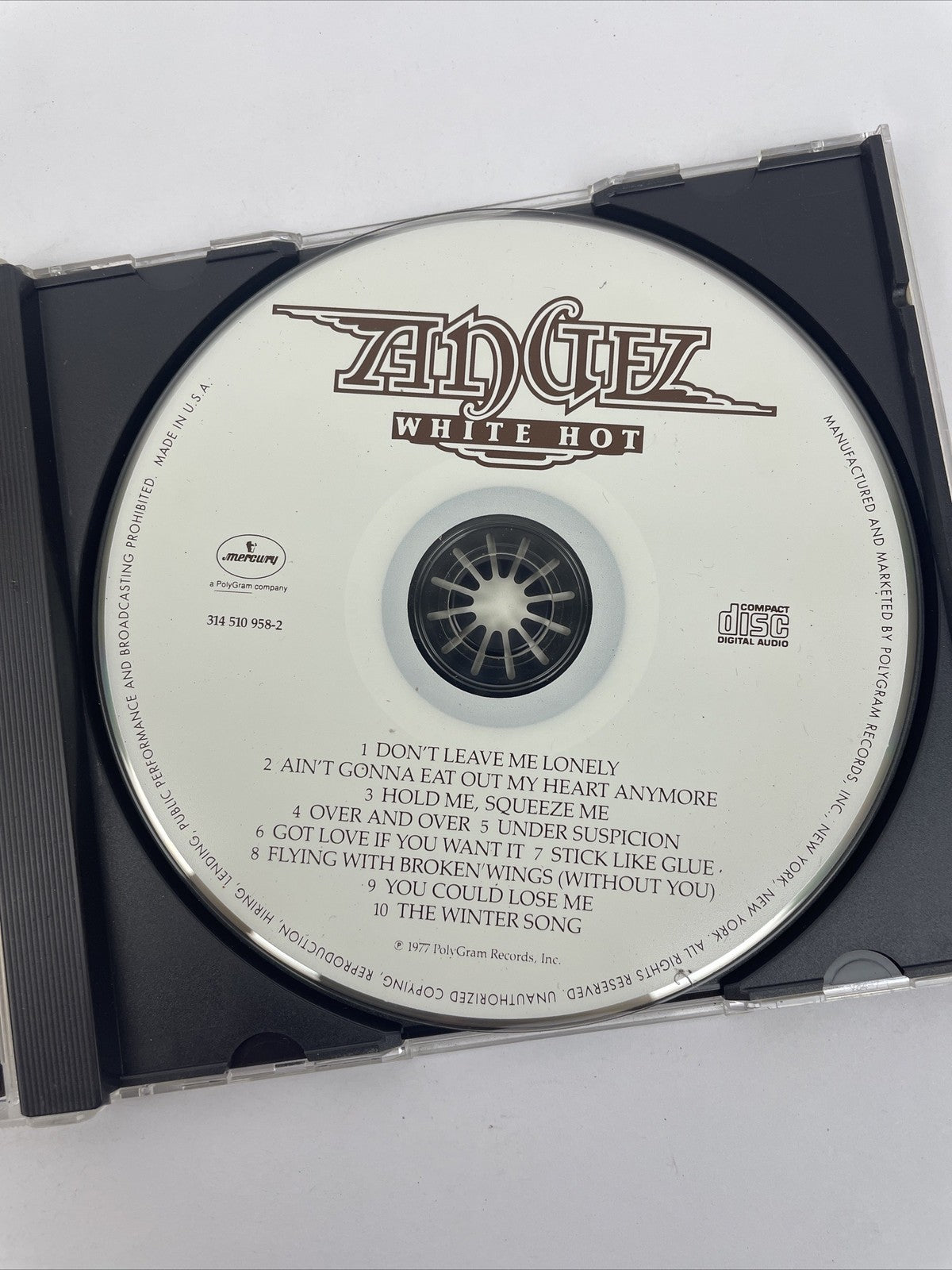 Angel - White Hot ( Digital Audio CD ] Bonus Tracks, 1977 Mercury Records     #2